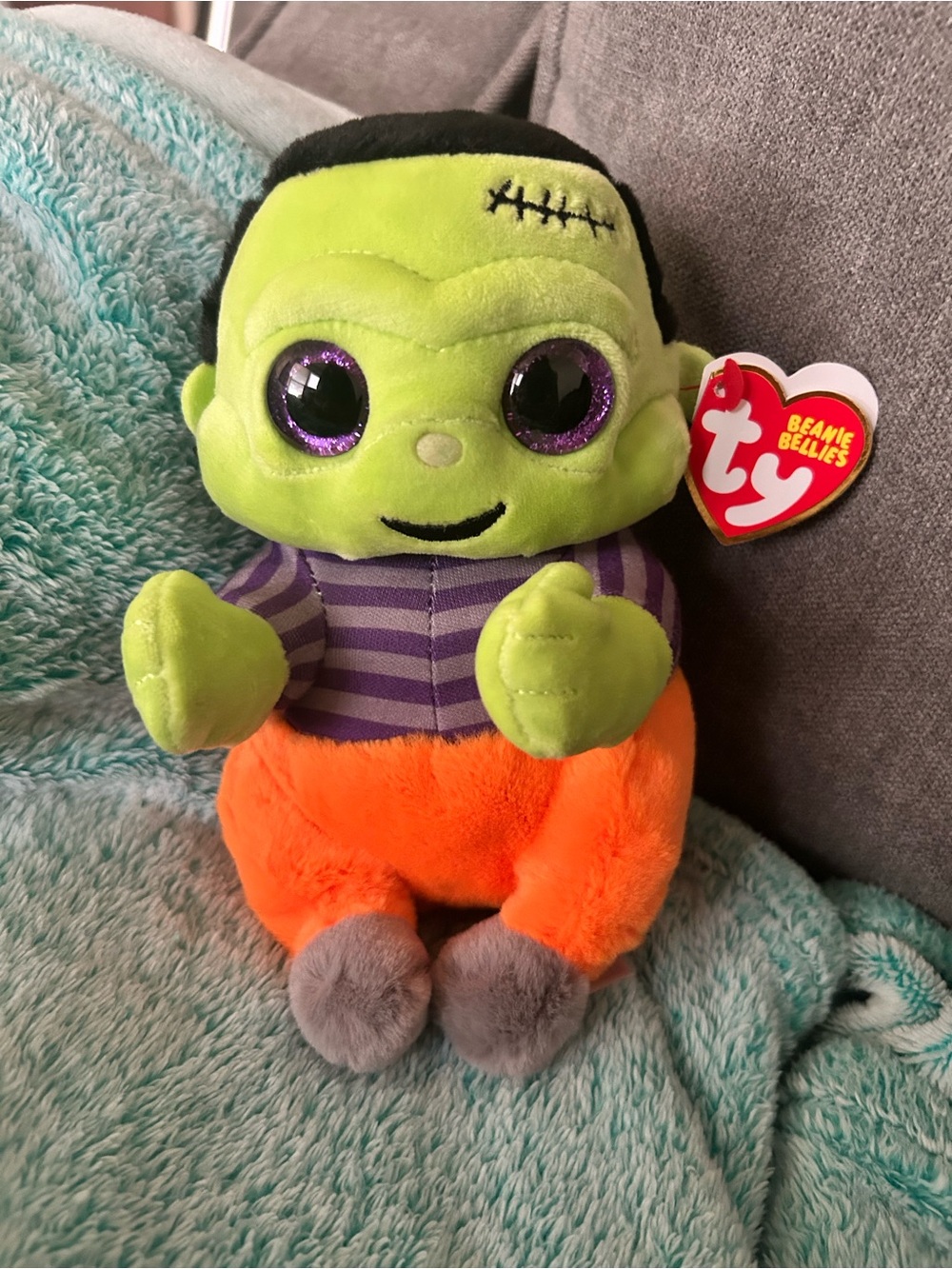 Ty Beanie Bellies Beanie Babies Frankenstein Halloween Plush